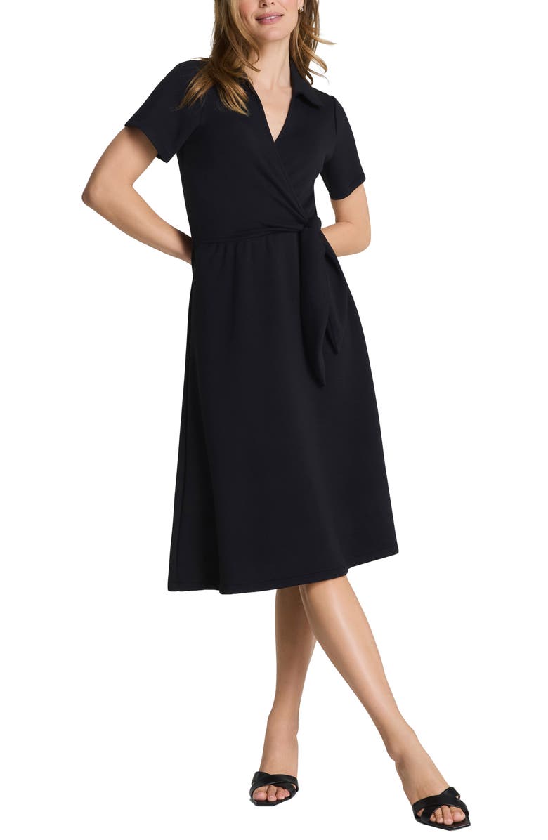 SPANX<sup>®</sup> AirEssentials Midi Shirtdress, Alternate, color, Very Black