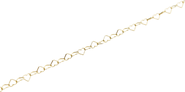 Spero London Love Heart Sterling Silver Chain Bracelet