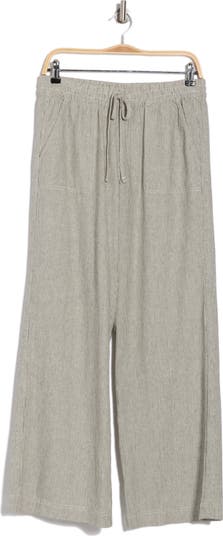 Yarn Dye Linen Blend Pants
