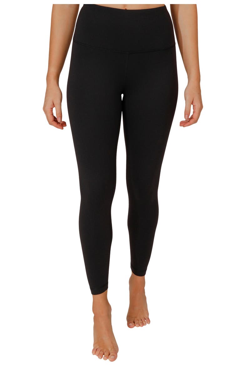 90 DEGREE BY REFLEX Power Flex Fleece Lined High Rise Ankle Legging, Main, color, 