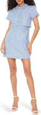 LIKELY Daisy Fray Tweed Minidress