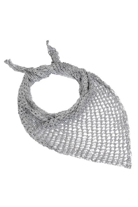 Mettalic Silver scarf