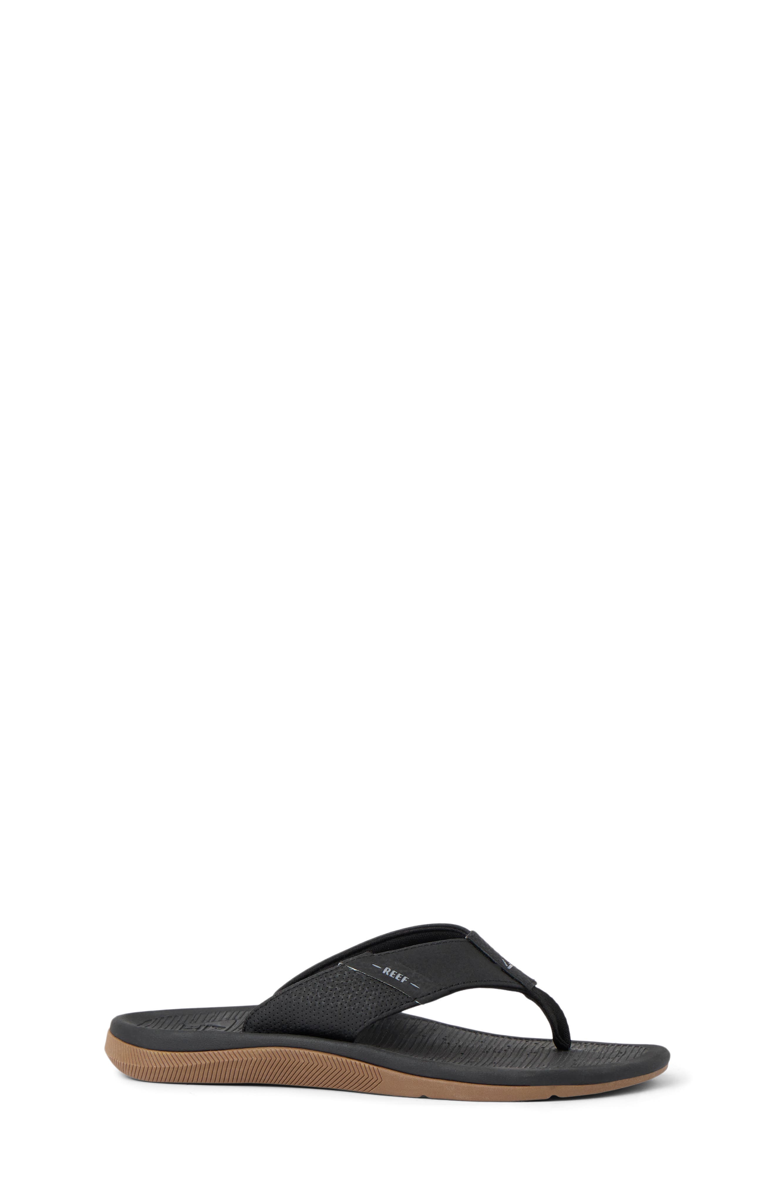Reef Kids' Santa Ana Flip Flop, Alternate, color, Black