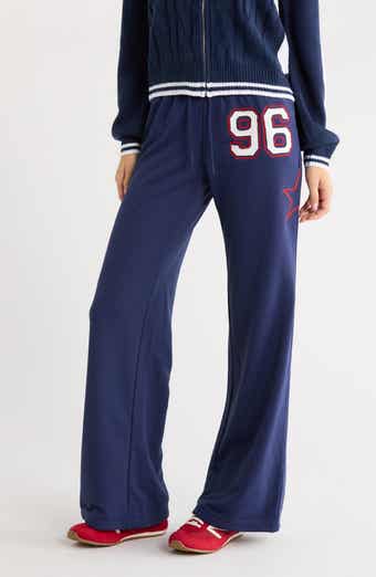 Kari Distressed Patch Track Pants