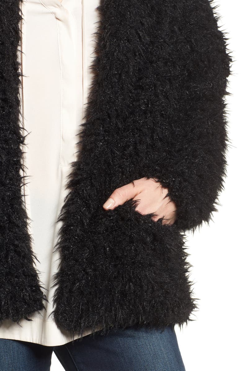 Love, Fire Faux Fur Jacket, Alternate, color,