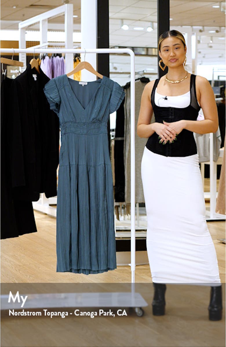 Plissé Midi Dress, sales video thumbnail