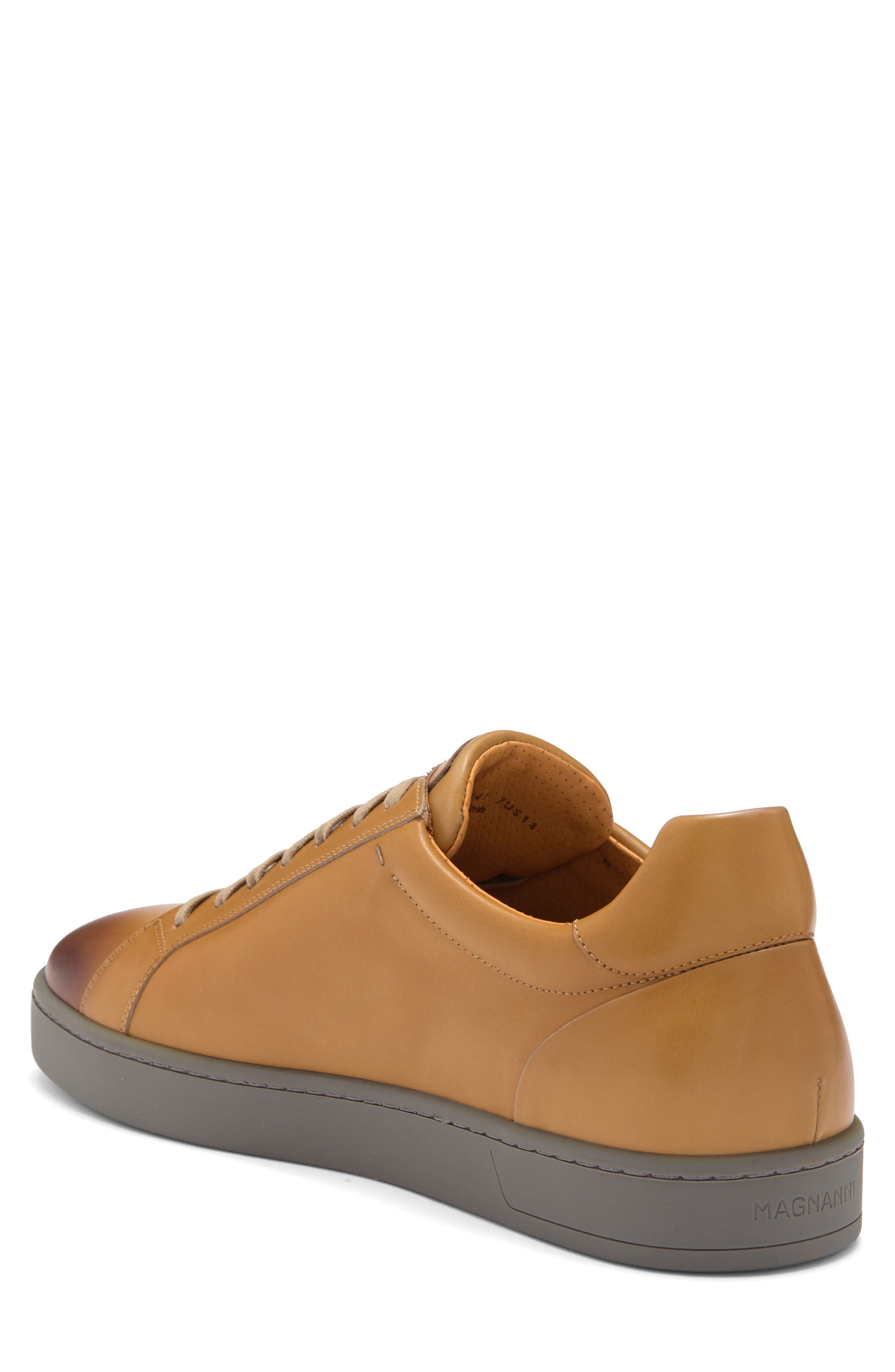 Leather Sneaker, Alternate, color, TAUPE