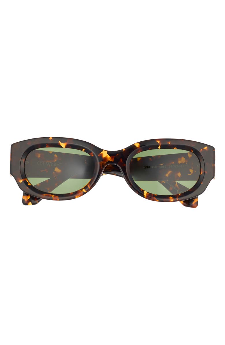 Off-White Palmer 52mm Sunglasses, Main, color, Havana Green