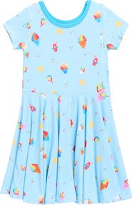 Coco Moon Kids' Rainbow Shave Ice Knit Dress