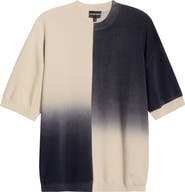 Emporio Armani Textured Quarter Zip Polo