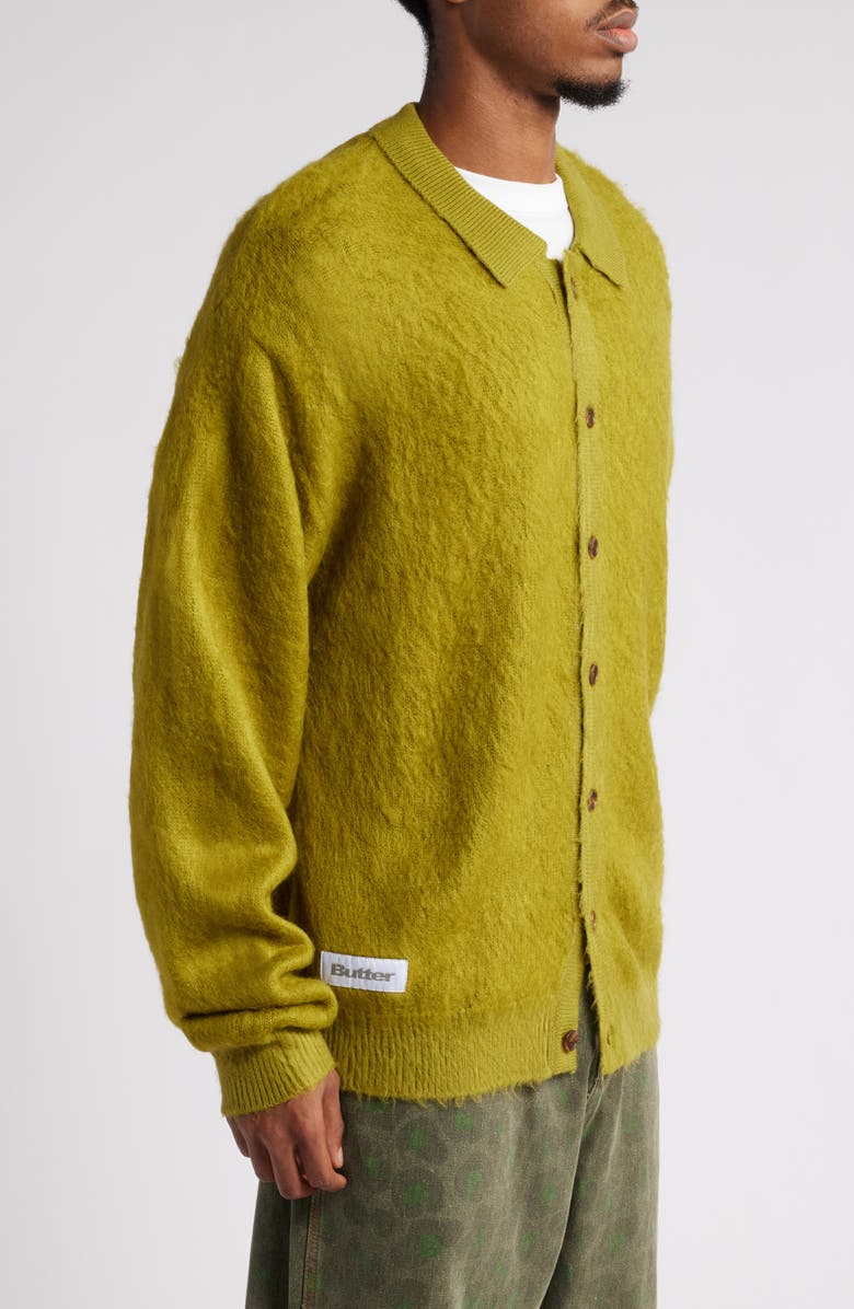 Butter Goods Hairy Full Button Cardigan, Alternate, color,