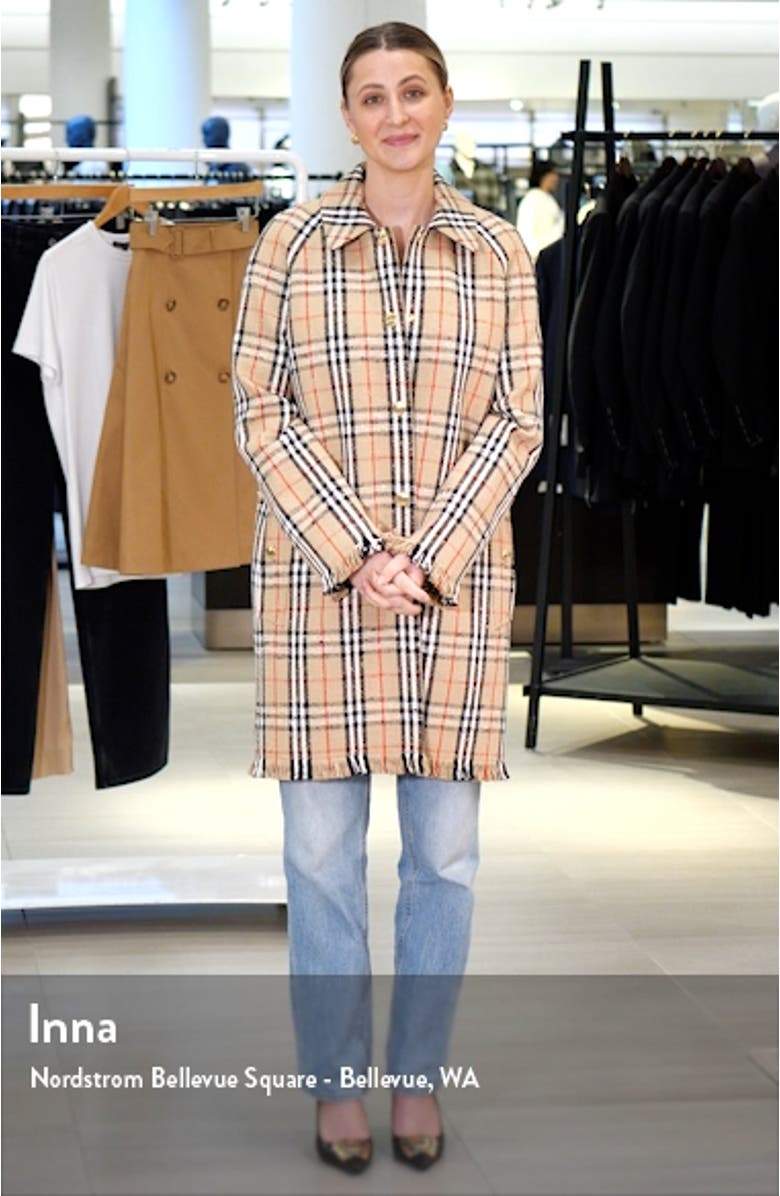 Camden Check Tweed Car Coat, sales video thumbnail