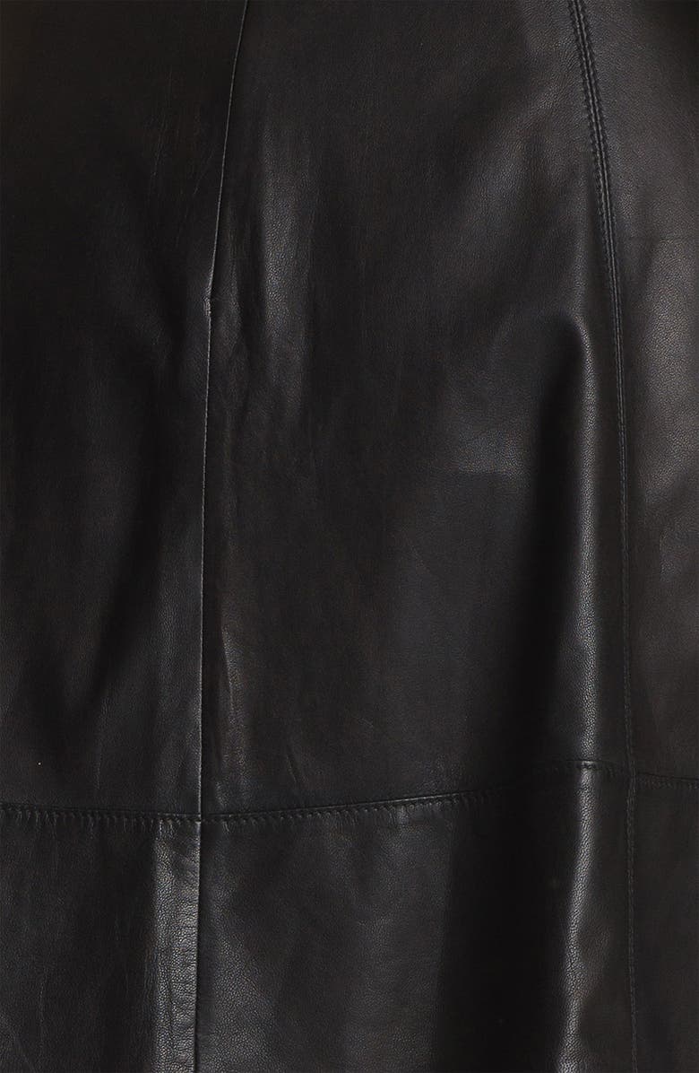 Miss Wu Leather Circle Skirt, Alternate, color, 