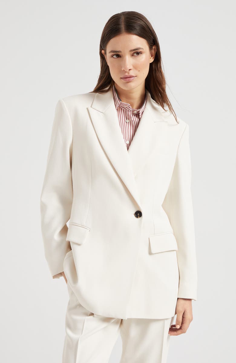 Brunello Cucinelli Couture twill blazer, Alternate, color, 