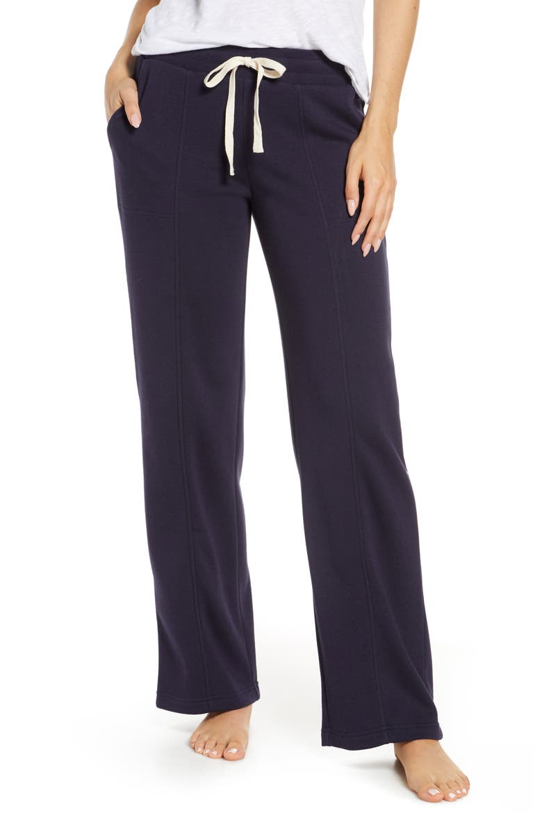 Shannon Double Knit Lounge Pants, Main, color, NAVY