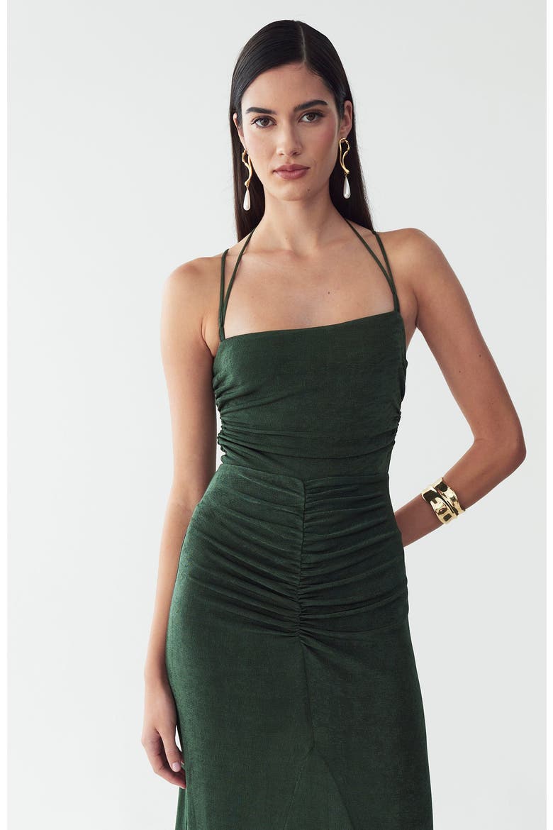 Sofia Maxi Dress, Alternate, color, Dark Olive