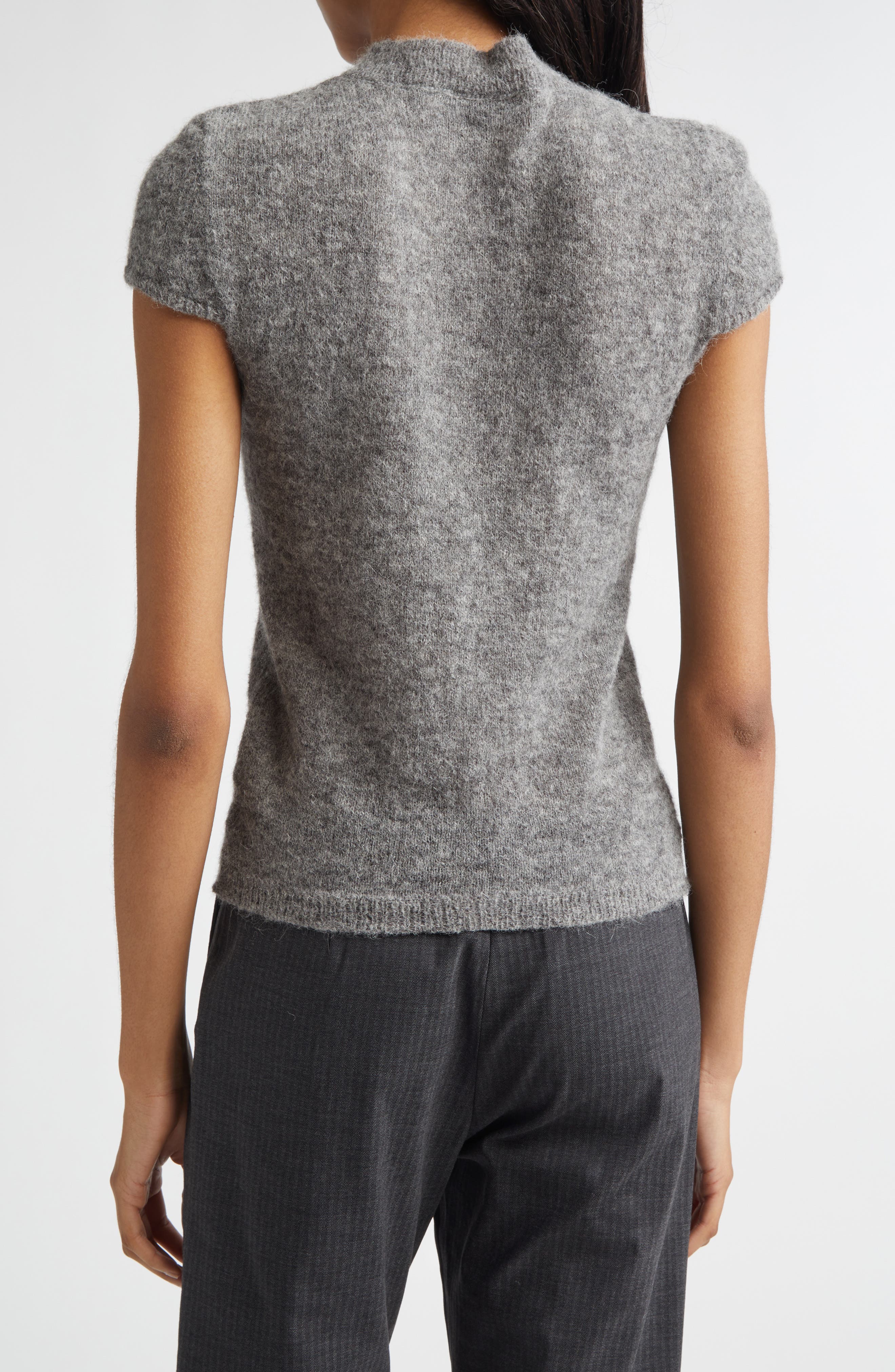 Paloma Wool Refian Cap Sleeve Alpaca Blend Cardigan (Women