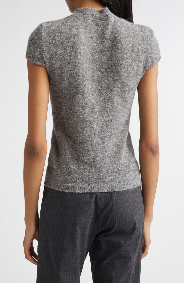 Paloma Wool Refian Cap Sleeve Alpaca Blend Cardigan, Alternate, color, Grey