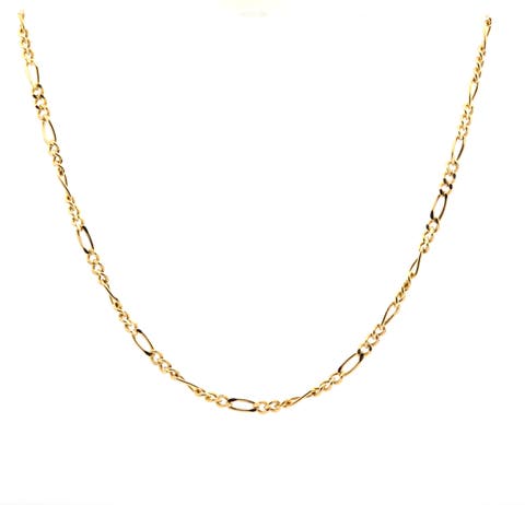 14K Figaro Rope Link 4mm 20in 8.7g Chain Necklace