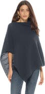 Monticelli Cashmere Pure Cashmere Textured Knit Poncho