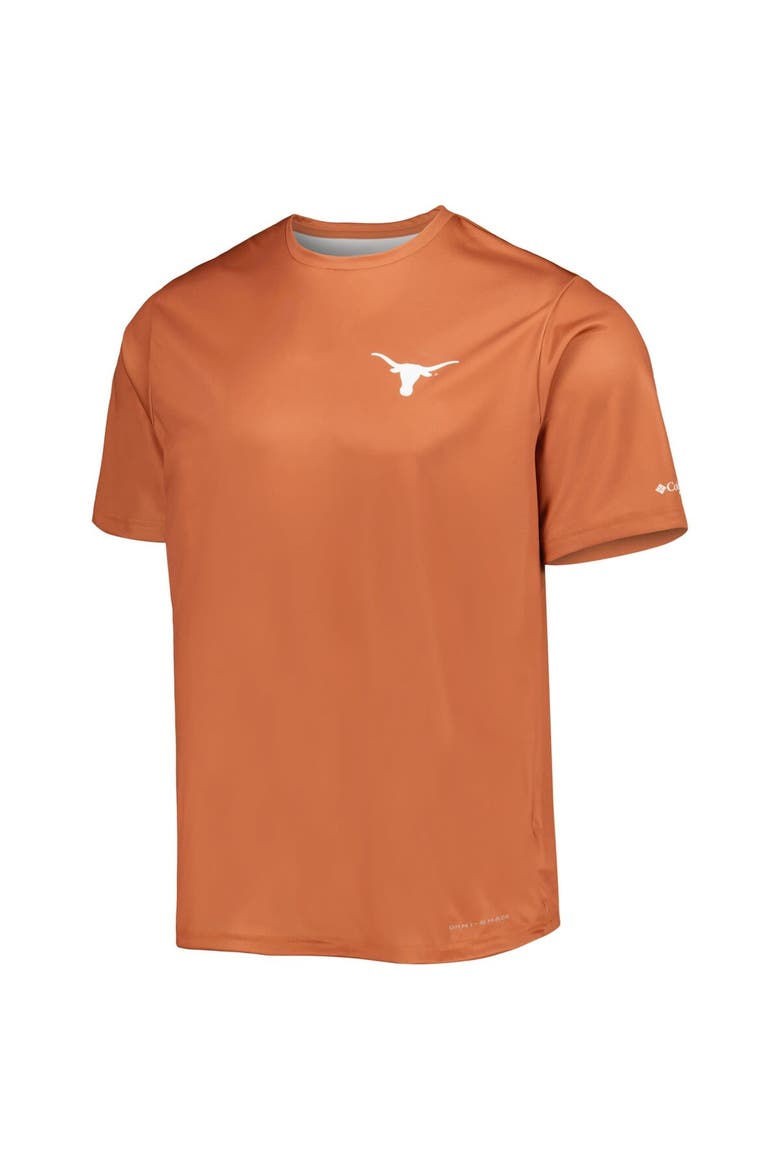 Men's Columbia Texas Orange Texas Longhorns Terminal Tackle Omni-Shade T-Shirt, Alternate, color, Burnt Orange