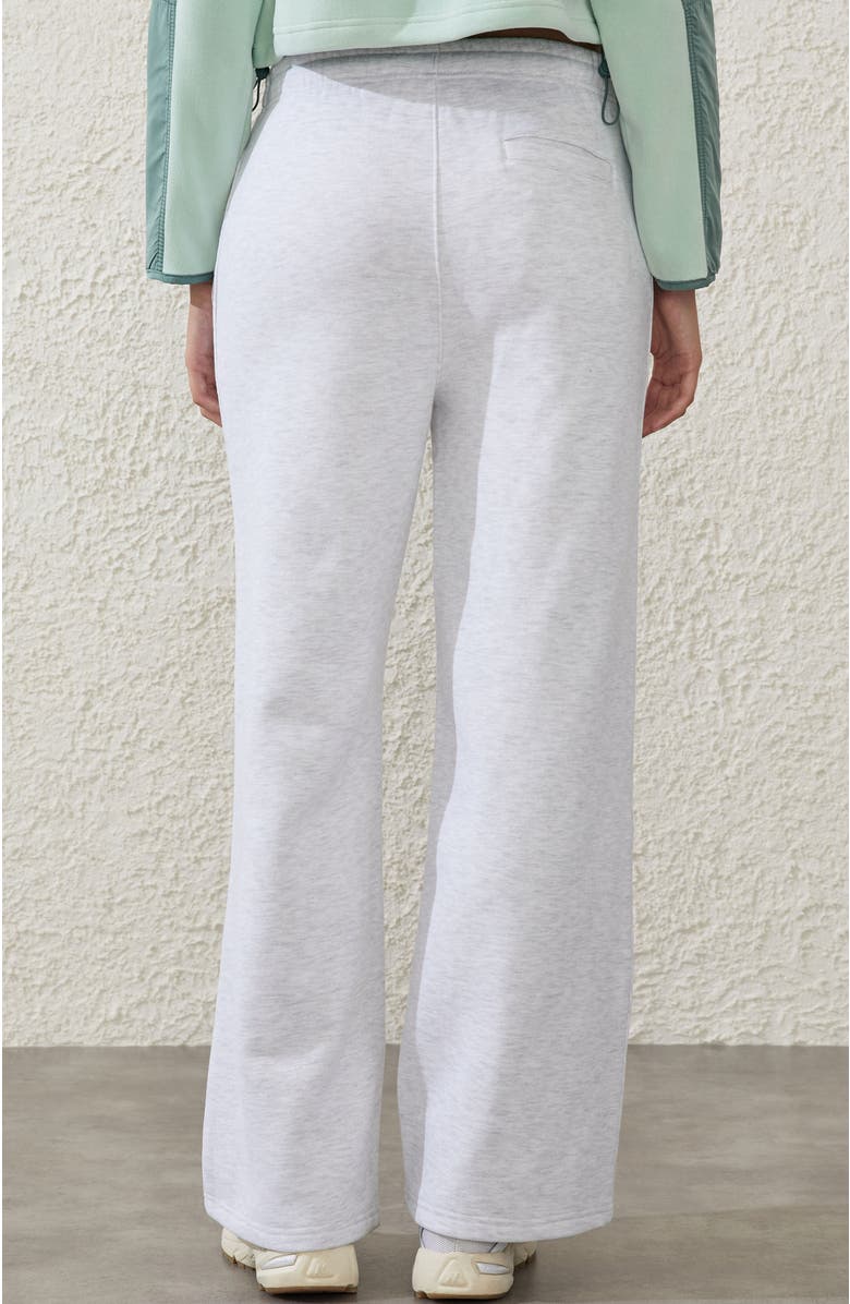 COTTON ON BODY Women's Active Plush Essential Straight Leg Sweatpant, Alternate, color, Cloudy Grey Marle