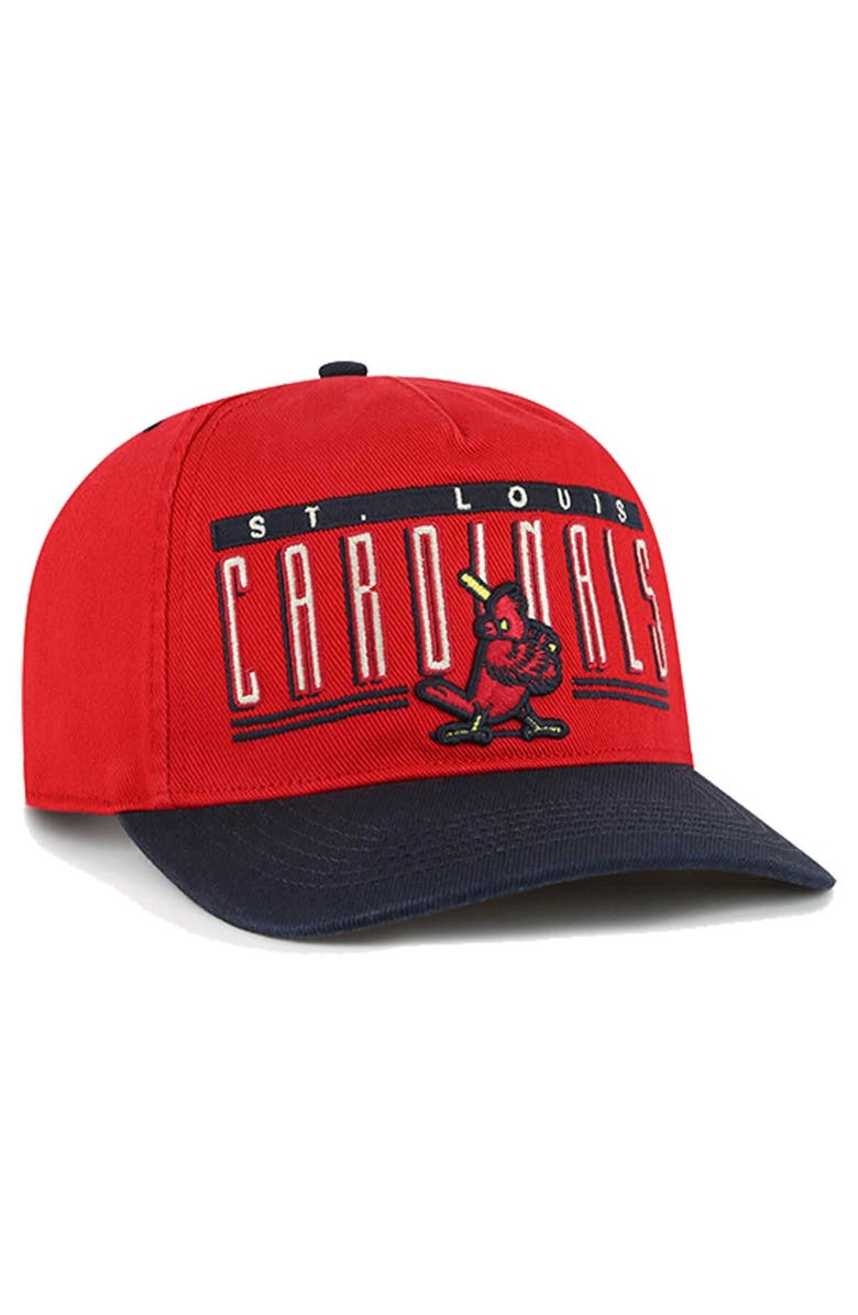 '47 Men's '47 Red St. Louis Cardinals Double Headed Baseline Hitch Adjustable Hat, Alternate, color,