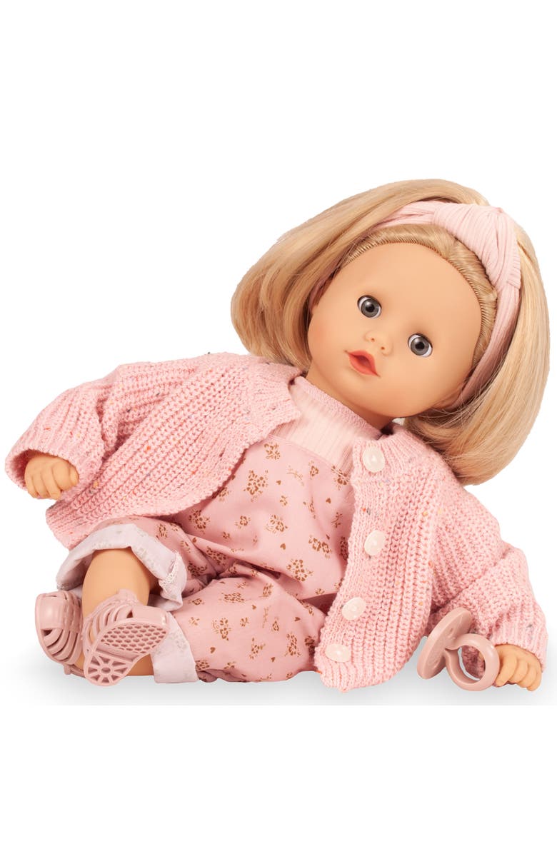 Gotz Muffin Flowers Millefleur - 13" Doll, Pink Floral Overalls,Kids 3+, Alternate, color, Multicolored