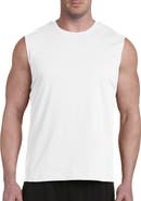 Harbor Bay by DXL Big & Tall Moisture-Wicking Muscle T-Shirt