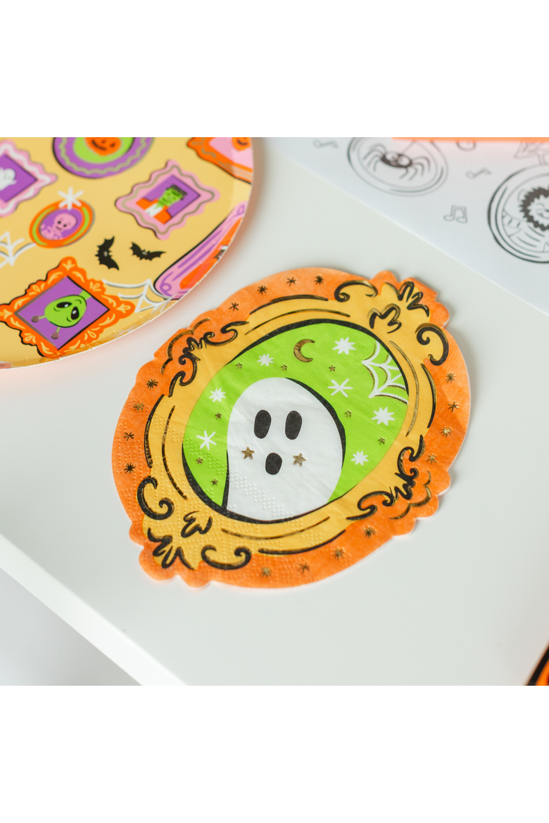 Monster Mash Ghost Halloween Guest Napkins, Alternate, color, Assorted Pre-Pack