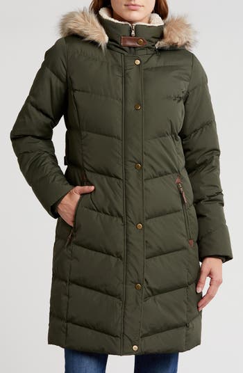 Lauren fashion Ralph Lauren Women's Faux-Fur-Trim Hooded Down Puffer Coat