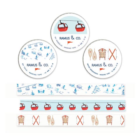 Winter Weekenders Masking Tape - 3ct Rolls, Assorted