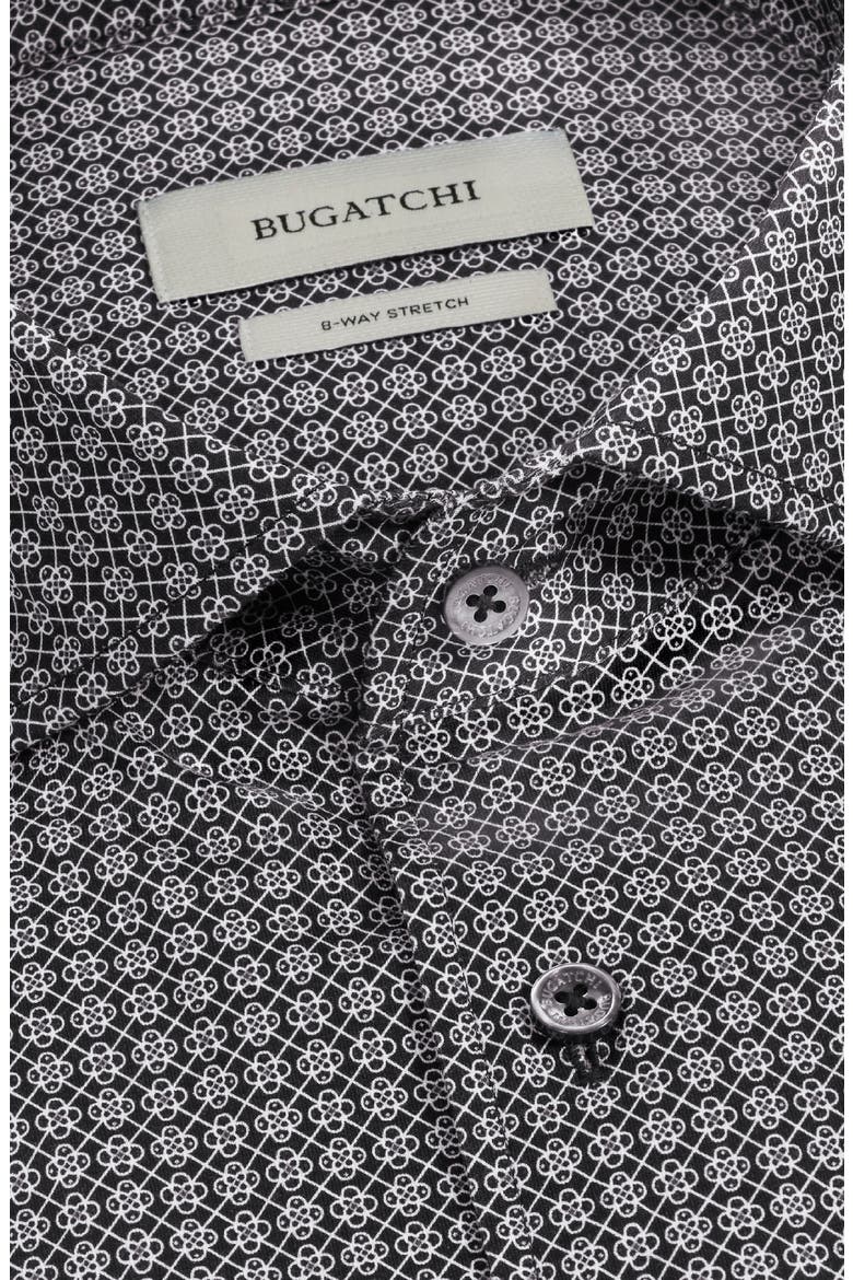 Devon OoohCotton® Print Button-Up Shirt, Alternate, color, BLACK