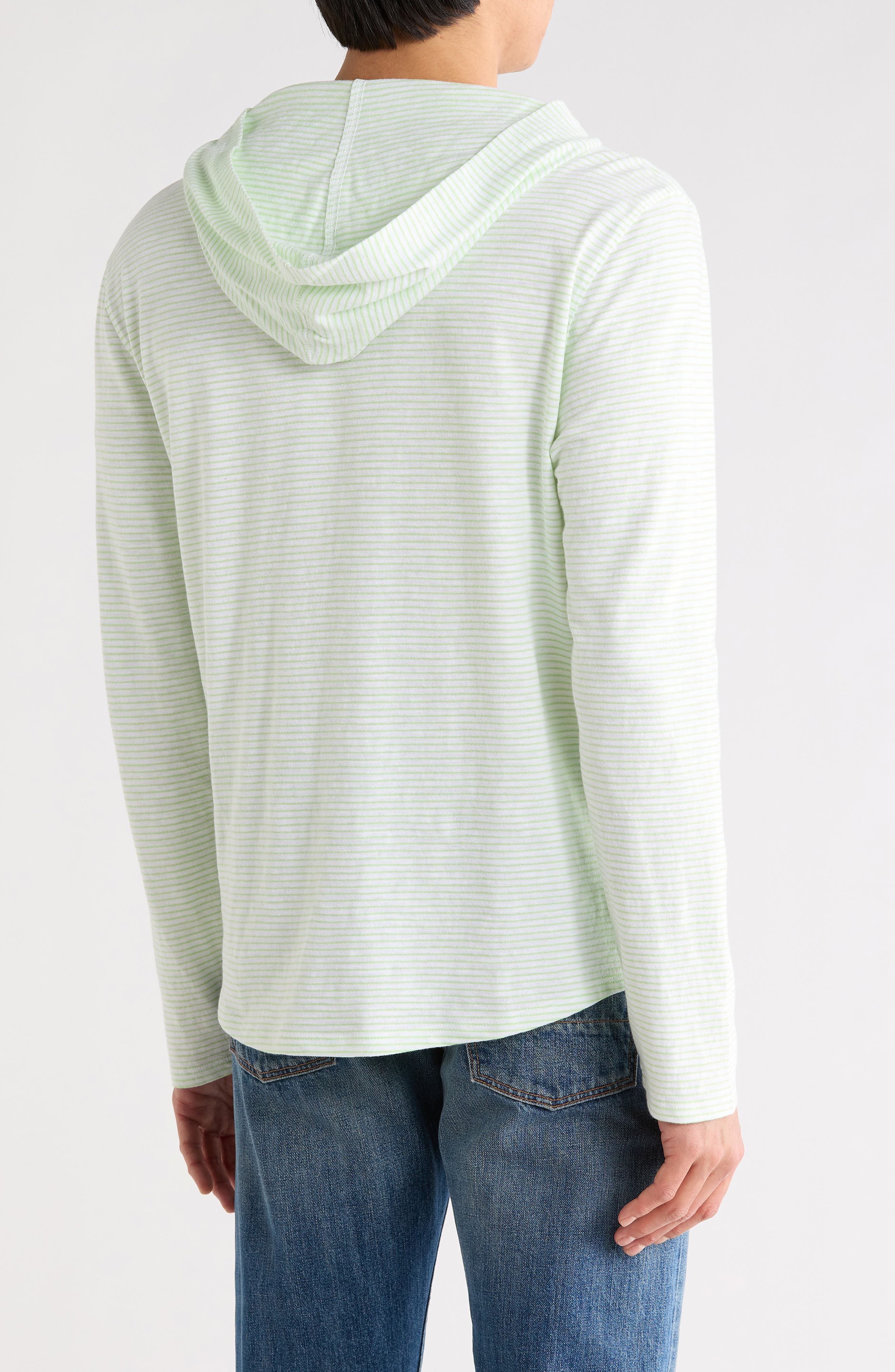 Stripe Slub Cotton Hoodie - image 4