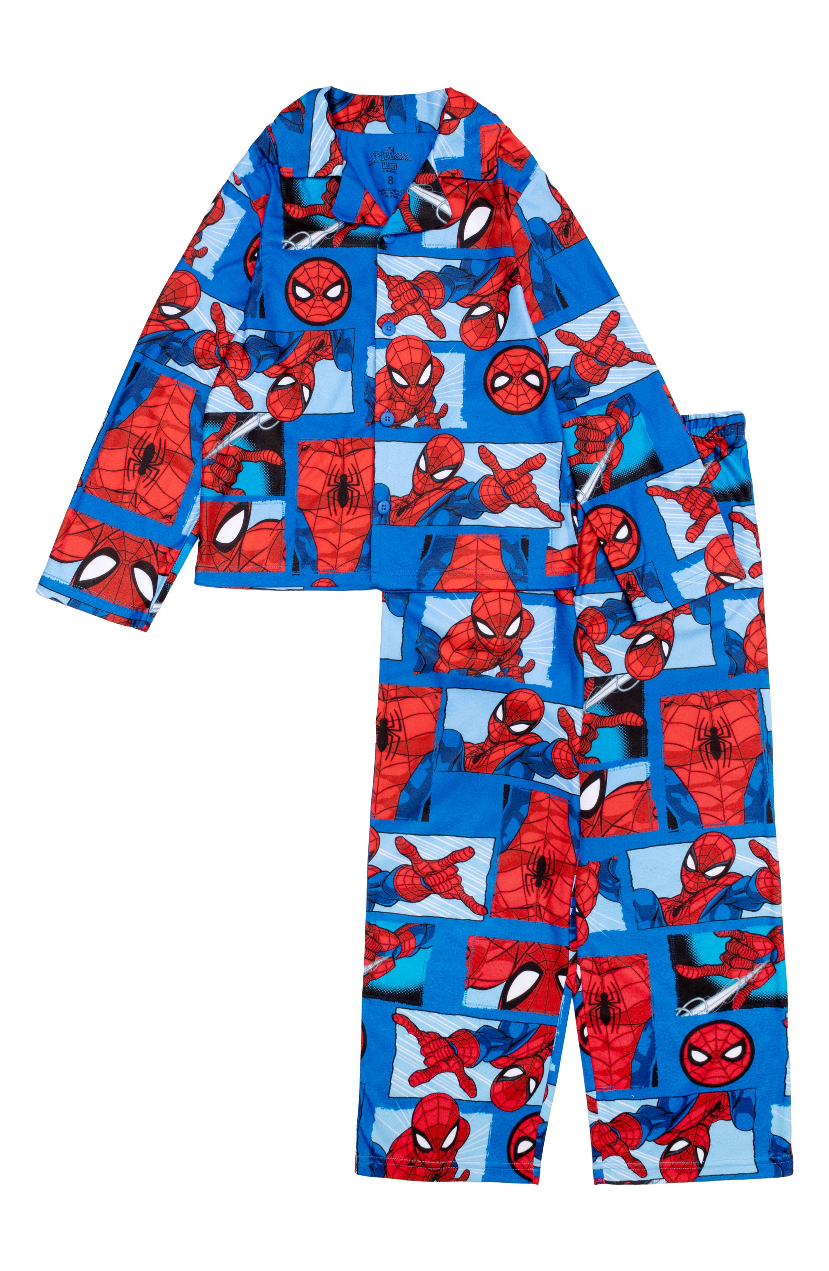 AME Kids' Spider-Man Long Sleeve Pajamas