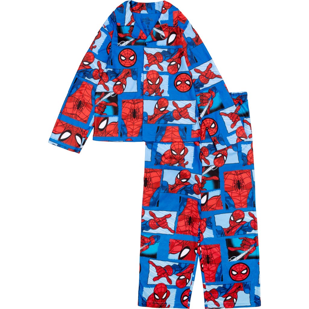 Ame Kids' Spider-man Long Sleeve Pajamas In Multi
