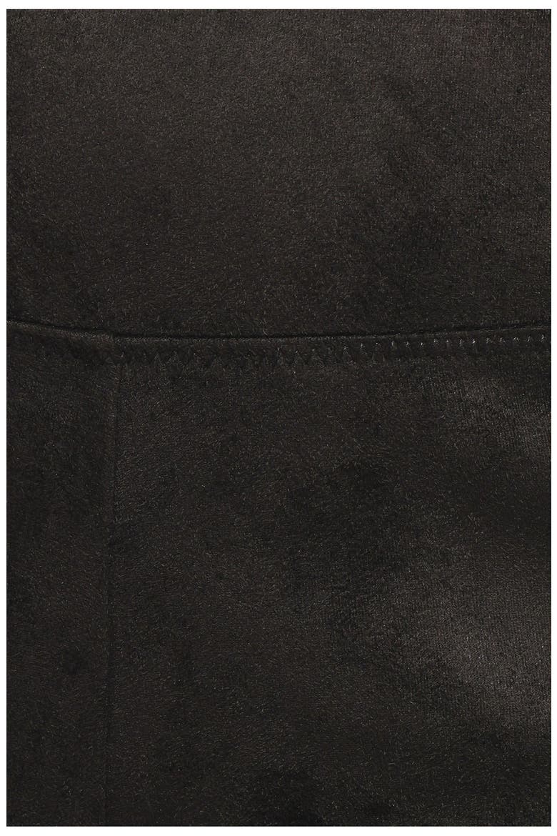 Carolyn Faux Suede Leggings, Alternate, color, BLACK
