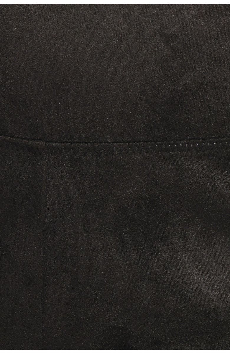 Petal & Pup Carolyn Faux Suede Leggings, Alternate, color, Black