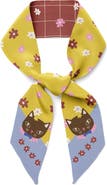 Centinelle Chat Au Chocolat Twilly Ribbon Scarf