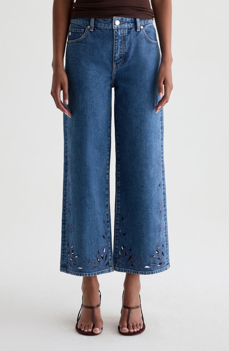 AG Saige Wide Leg Crop Jeans, Main, color,