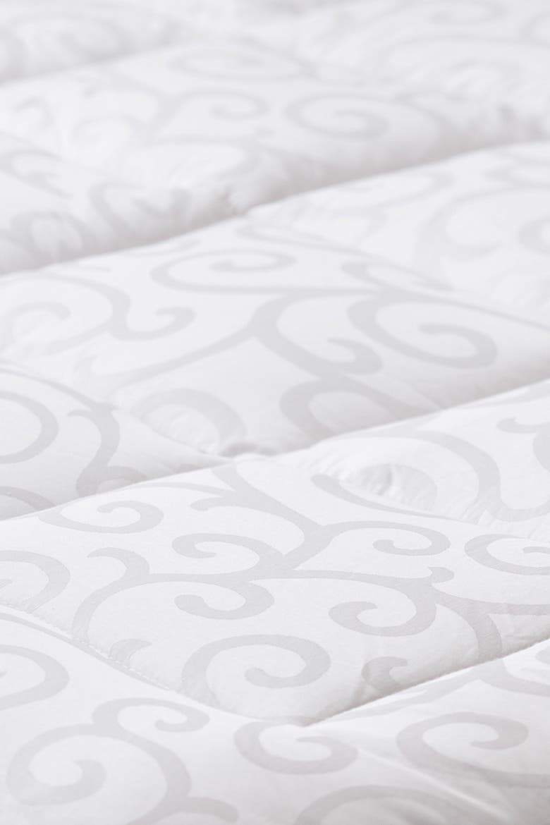 Climarest Candice Olson Cal King Cotton Jacquard Mattress Pad, Main, color, WHITE