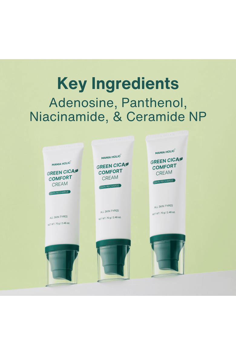 Green CICA Comfort Cream, Alternate, color, White