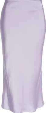 Amy Lynn Bias Cut Satin Slip Skirt