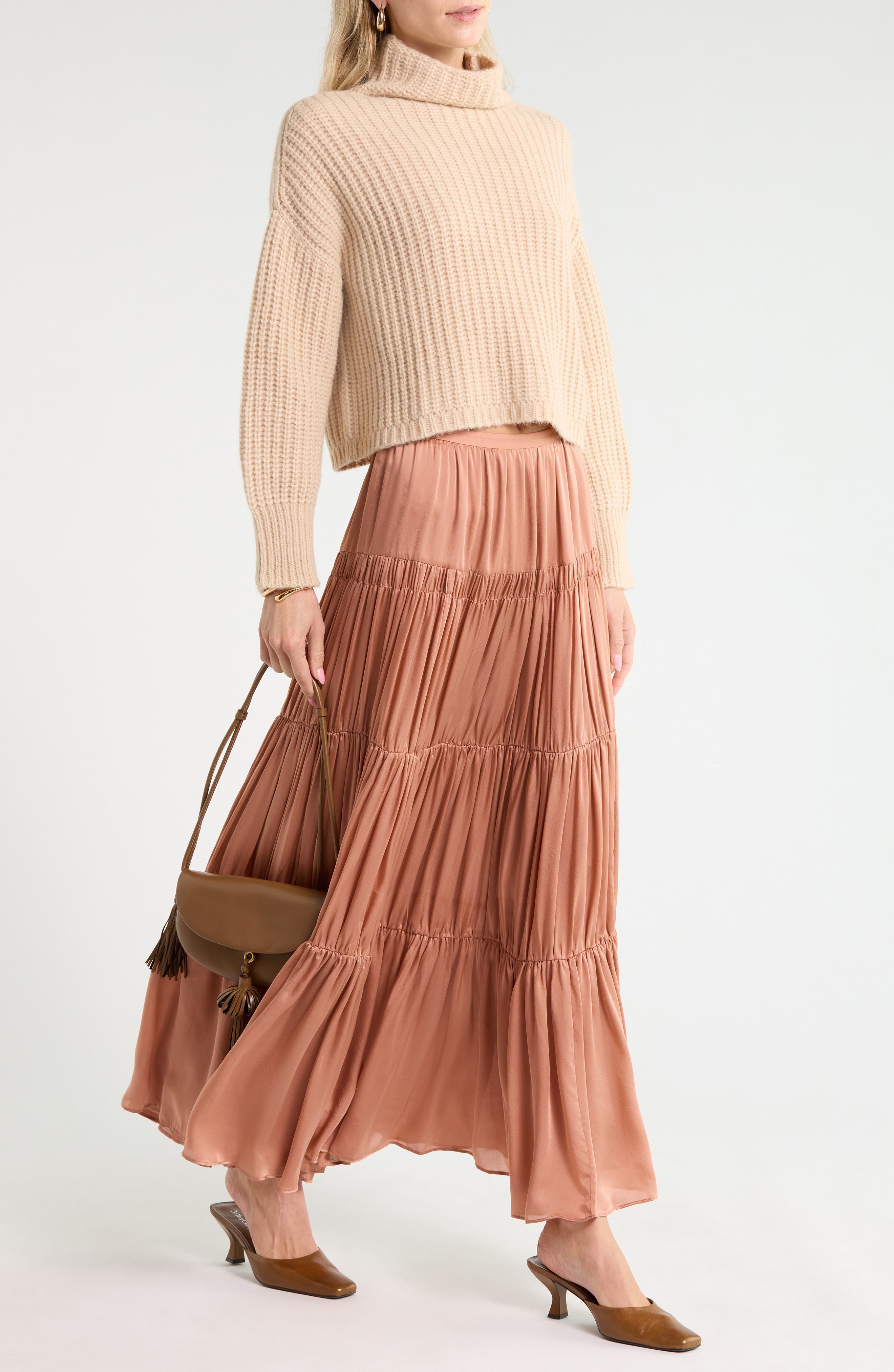 Veron Alpaca Knit Turtleneck Sweater