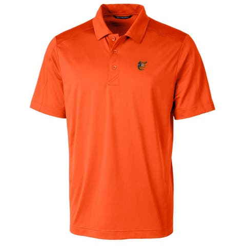 Men's Cutter & Buck Orange Baltimore Orioles Big & Tall Prospect Textured Stretch Polo