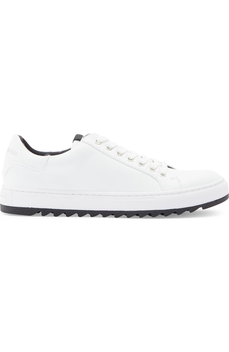 KARL LAGERFELD PARIS Leather Low Top Sneaker, Alternate, color, White