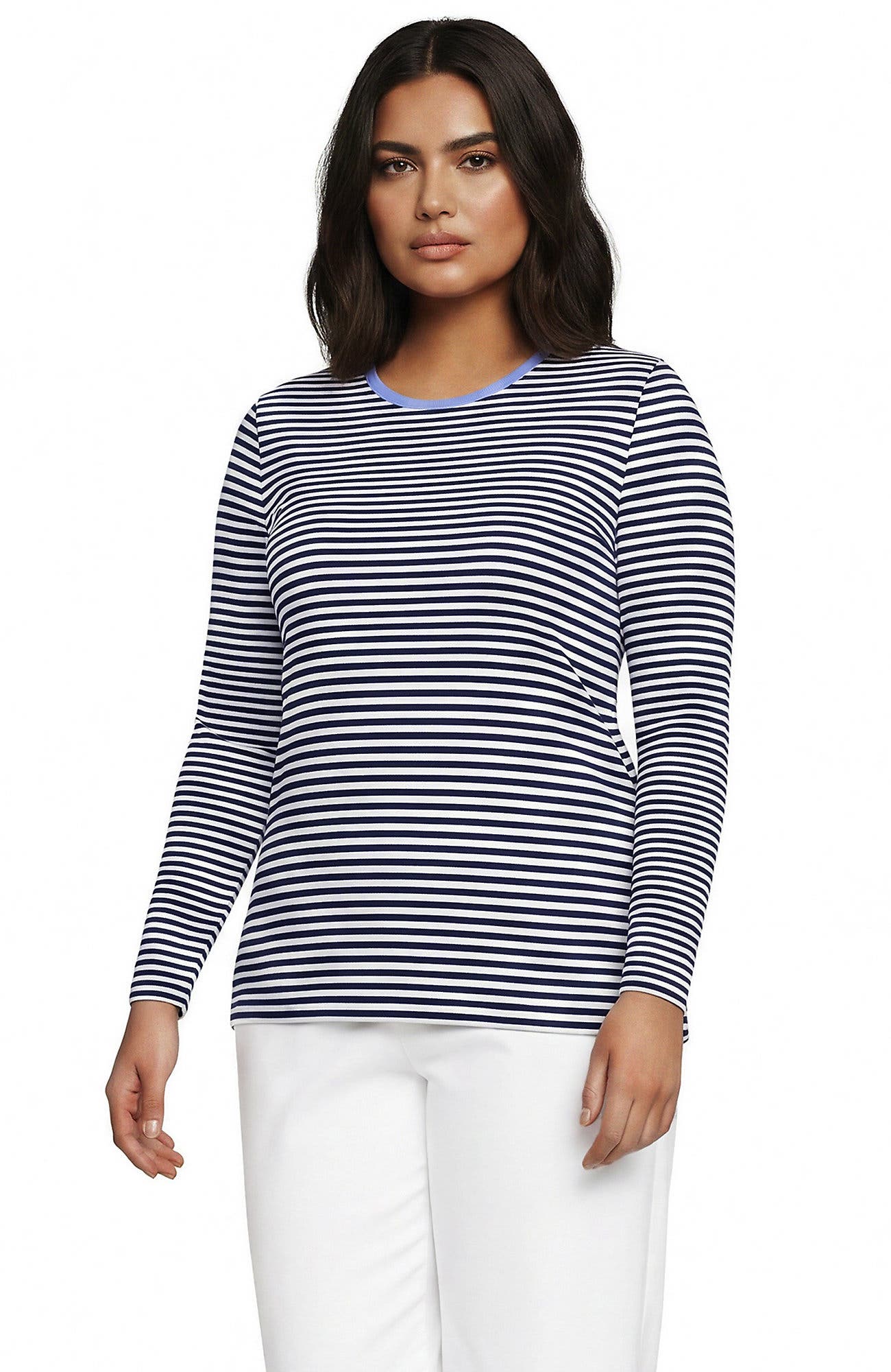 selected Deep Sea Navy/White Stripe