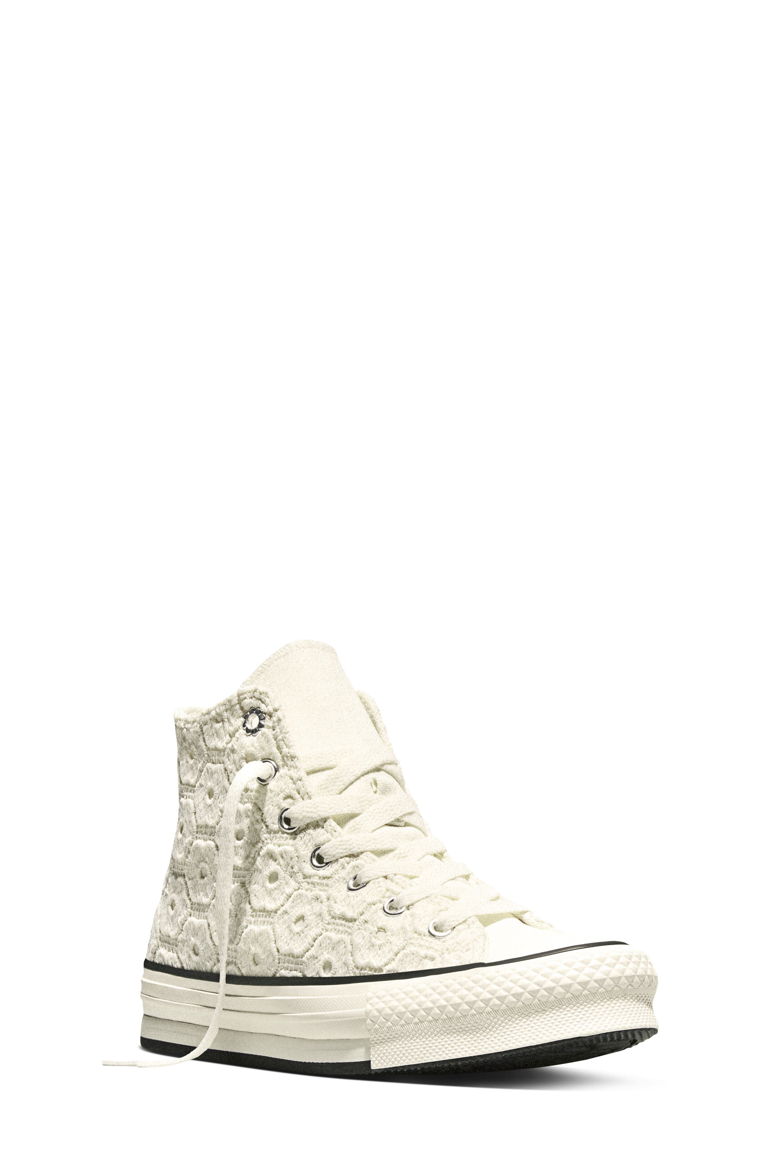 Kids' Chuck Taylor® All Star® EVA Lift High Top Sneaker, Main, color, EGRET/ BLACK/ EGRET