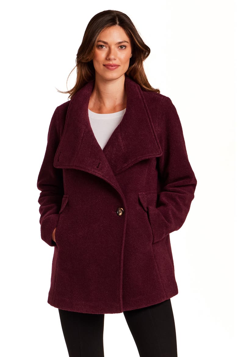 Shawl Collar Jacket, Alternate, color, RAISIN