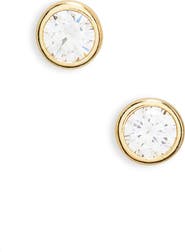 NORDSTROM RACK Round Stud Cubic Zirconia Earrings